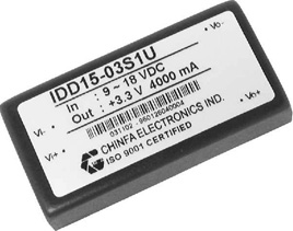 IDD15-15S1U, DC/DC конвертер серии IDD15U мощностью 15 Ватт